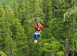 Zip lining in Kanatal